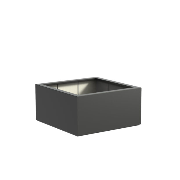 jardinière en fibre de verre et polyester buxus carrée