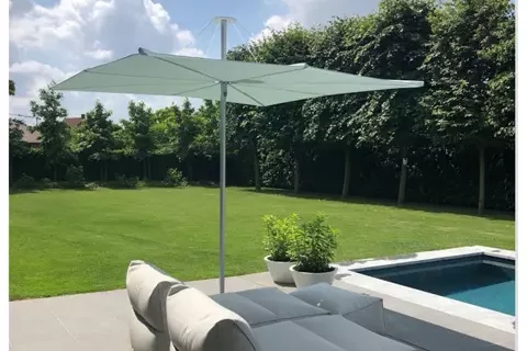 PARASOL UMBROSA INFINA | 3x3m carré | VERSION ALU SOLIDUM