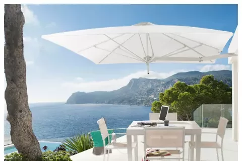 PARASOL UMBROSA PARAFLEX MURAL CARRE | 2.3x2.3 | VERSION ALU COLORUM