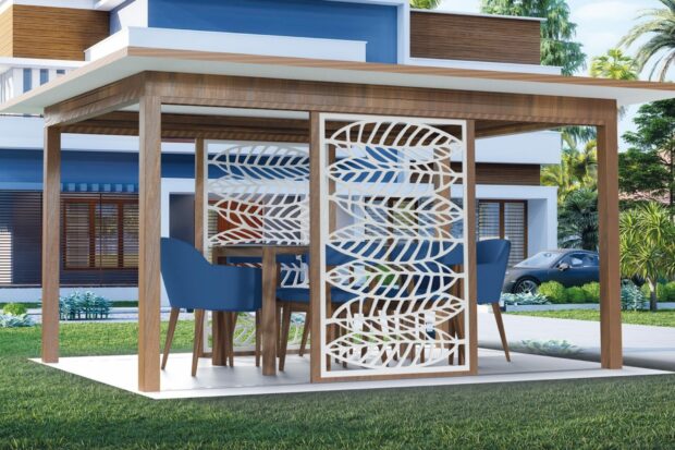Panneaux décoratifs à découpe Laser personnalisables pour Pergola ELEANCE