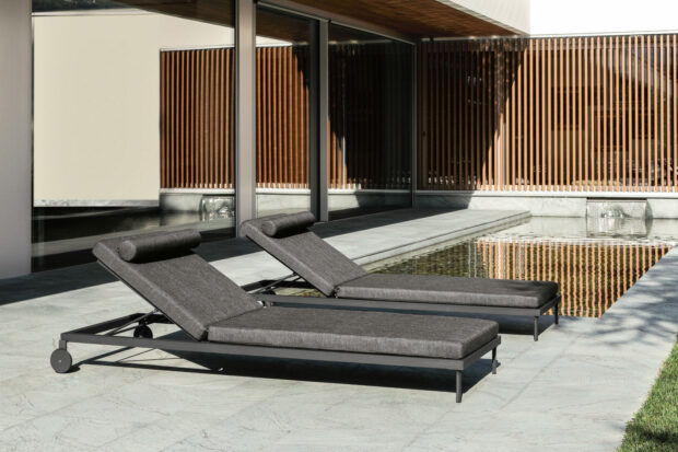Bain de soleil Transat Talenti gris noir